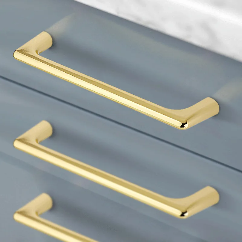 Золотая для шкафа тянуть ручки двери Сталь Кухня аппаратные средства ящика