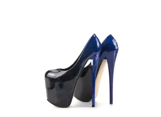 SDTRFT/демисезонные туфли-лодочки на высоком тонком каблуке 20 см; zapatillas mujer; женские свадебные туфли из лакированной кожи на платформе; SM