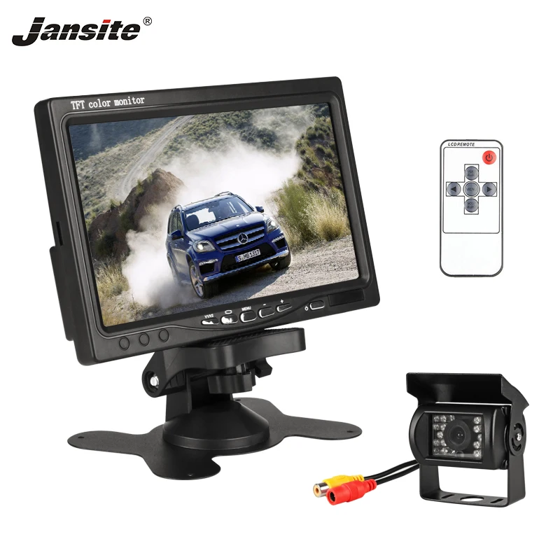 Jansite 7 &quotпроводной автомобильный монитор TFT LCD Автомобильный заднего вида