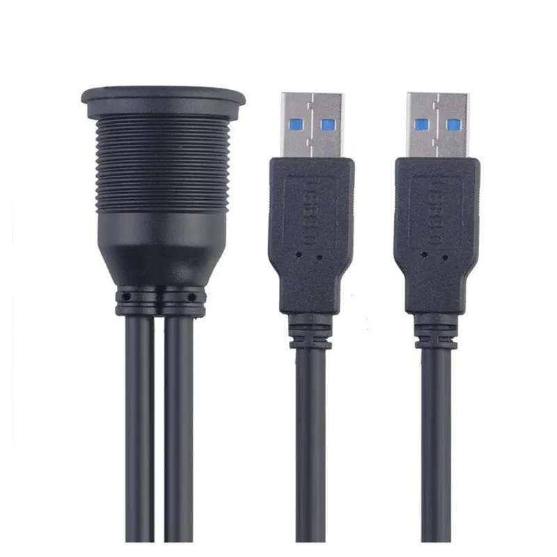 LBSC 2 порта двойной USB 3 0 удлинитель AUX смывное крепление для автомобиля