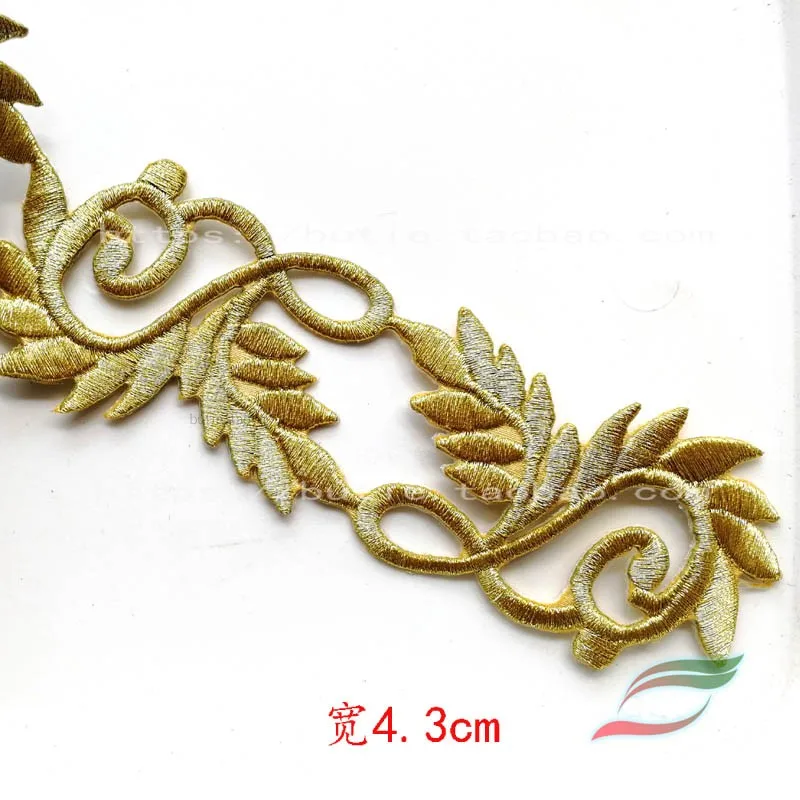 Сценическая одежда наклейки на заднюю ленту J3 полная вышивка Золотое шелковое