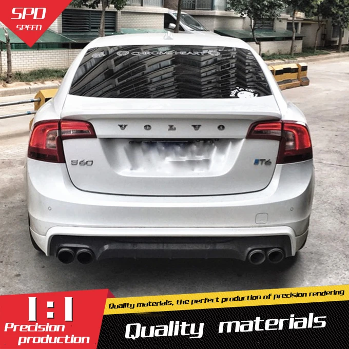 Спойлер для Volvo S60 задний спойлер из АБС пластика s60l S60L 2012 2017|rear spoiler|car rear wingrear wing |