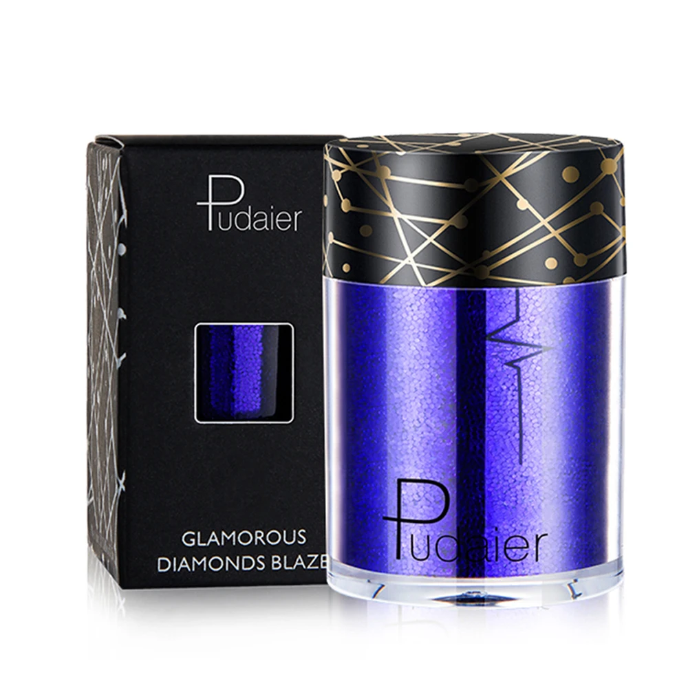 Брендовые блестящие тени для век водостойкие мерцающие свободная пудра лазерный