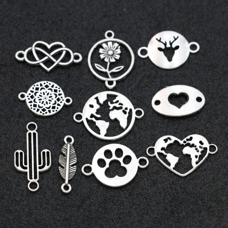 10 шт. посеребренные соединители для украшений браслетов | Украшения и аксессуары