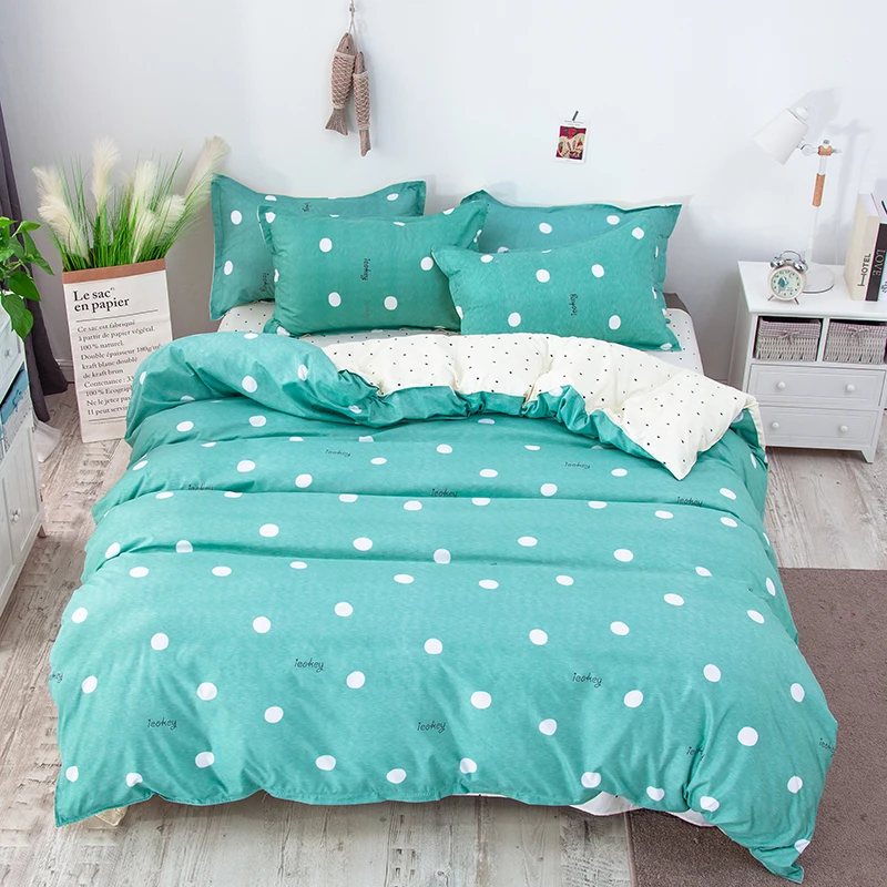 Постельное белье зеленый 4 шт постельное набор включает в себя (пуховое одеяло