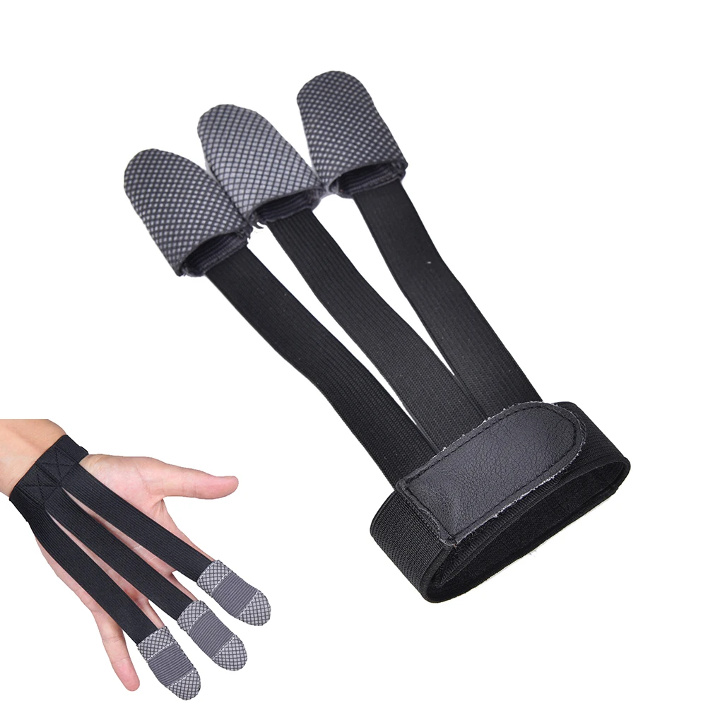 

1Pcs Hot New Outdoor Gear Finger Three-finger Shooting glove Archery Hunting Protective Driving Gloves Grey
