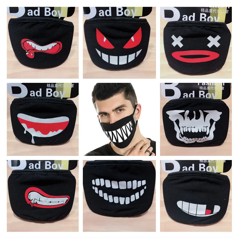 Пылезащитные Вечерние Маски для Хэллоуина с мультяшным рисунком женские и