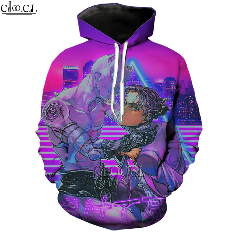 

HX Newest Anime JoJo's Bizarre Adventure Hoodie Men Women 3D Print Fashion Harajuku Casual Hoodies Tracksuit Drop Shipping
