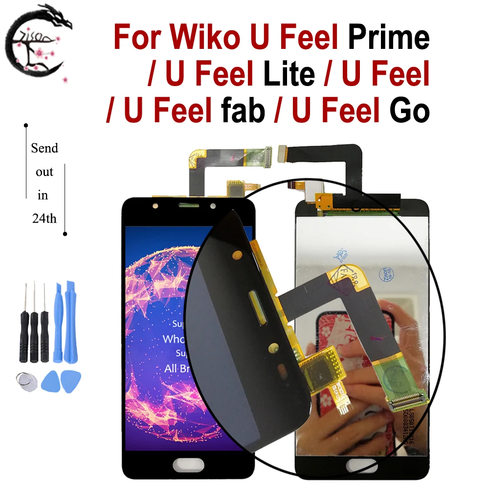 ЖК дисплей для Wiko U Feel Lite Ufeel Prime feel Fab/GO сенсорный датчик дигитайзер в сборе замена