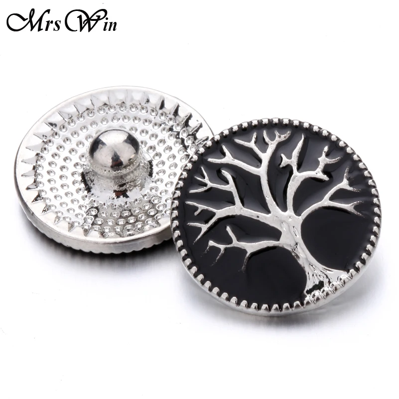 6 шт./лот новые застежки ювелирные изделия картина маслом дерево жизни 18 мм для