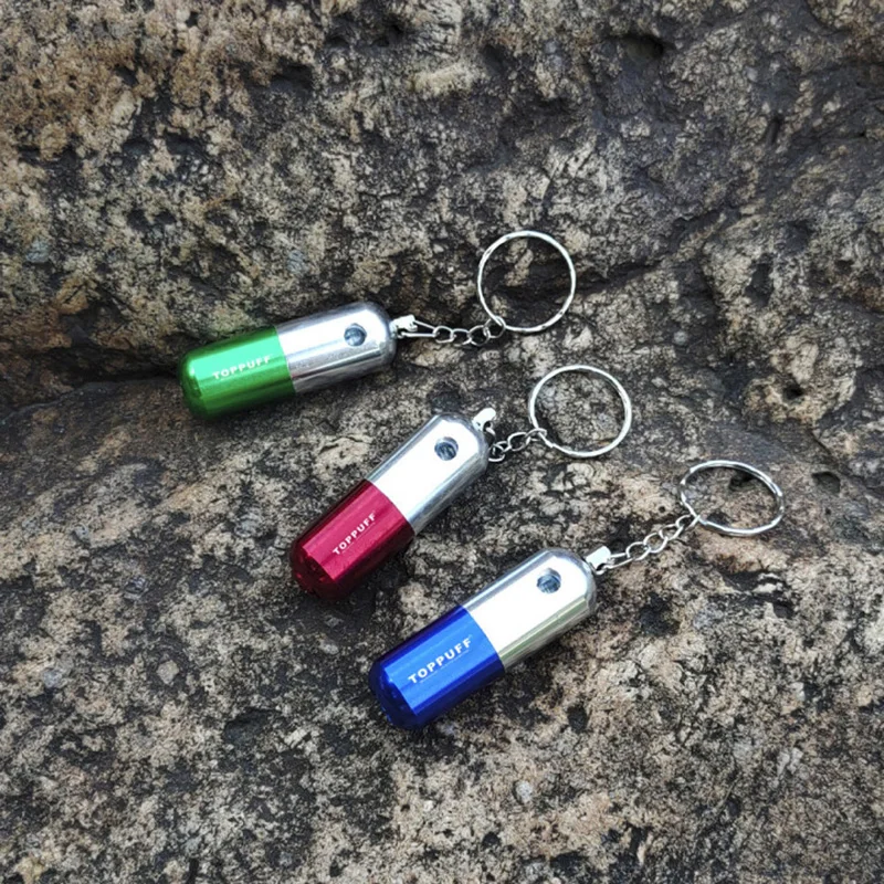 Алюминиевая курительная трубка в виде таблеток 72 мм с металлической чашей