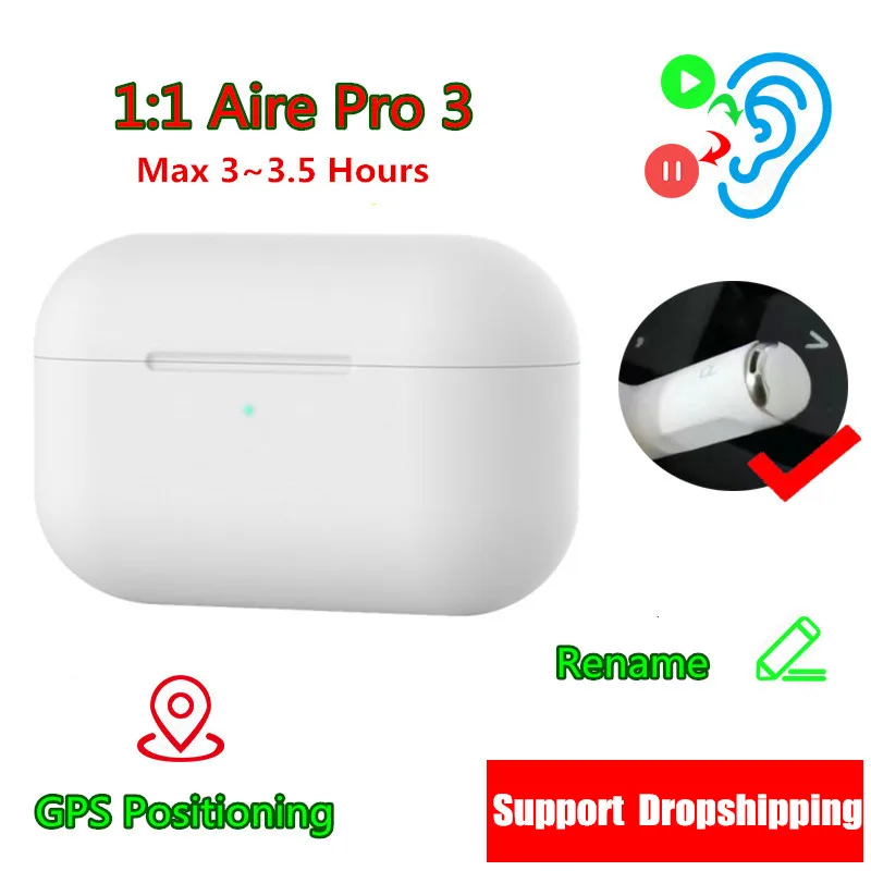 Новейший Aire 3 Pro 1:1 AP Pop Up беспроводной Bluetooth i9000 наушники-вкладыши для обнаружения беспроводной зарядки супер бас наушники PK i100000