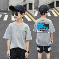 spring summer kids clothes suit boys t shirt shorts 2pcsset kids teenage top sport childrens day gift formal high quality