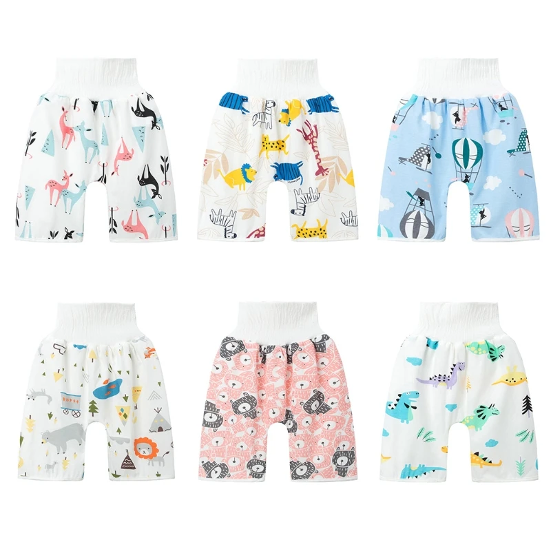 

2 in 1 Comfy Baby Diaper Skirt Shorts Waterproof Training Underwear Nappy Pants Q1FE