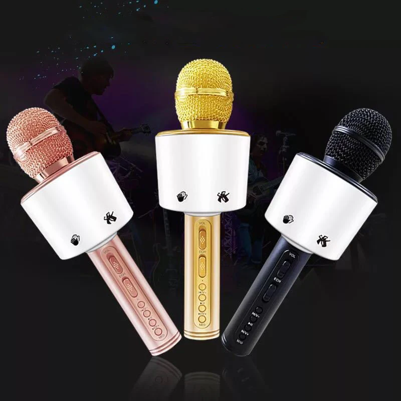SD-07 Bluetooth mobile phone karaoke microphone home outdoor KTV wireless mini Karaoke Microphone | Электроника