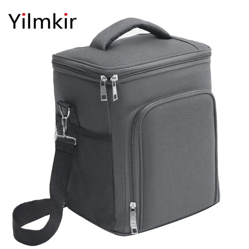 

Men's Women's Reusable Waterproof Thermal Insulation Meal Bag Outdoor Leisure Travel Large Capacity Shoulder Handbag Meal Bale