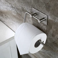 304 stainless steel towel shelf tissue rack toilet roll paper holder plastic film stand kitchen organizer bathroom wall hanging