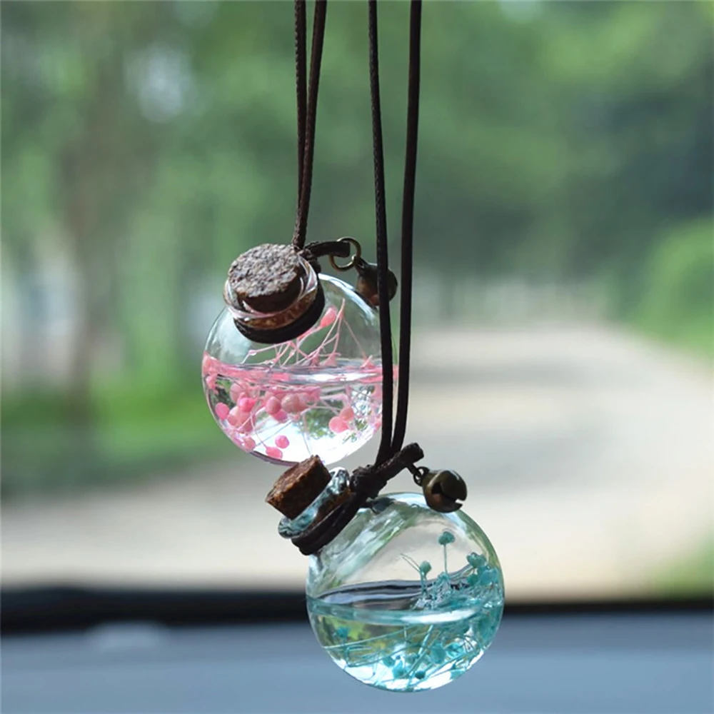 Автомобильный подвесной пустой стеклянный флакон для духов подвеска украшения