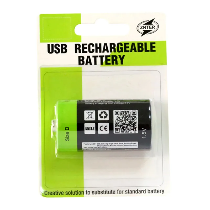 D size 4000mAh Lithium Battery Bateria Pilha Recarregavel 1.5v 2A Rechargeable Multifunctional Li-polymer | Электроника