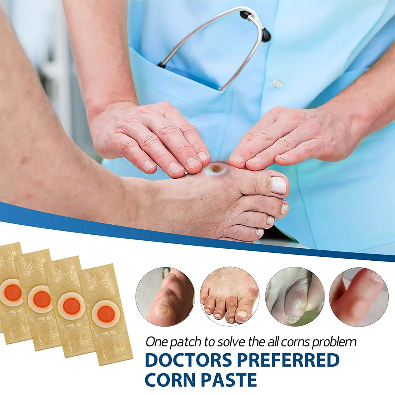 Кукурузные мозоли для ног подошвенные бородавки обезболивающий пластырь