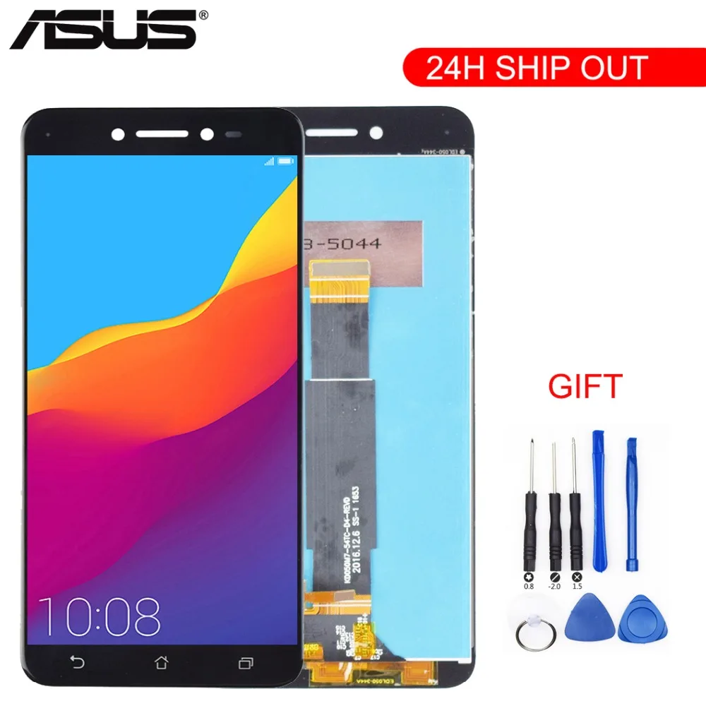 

New For 5.0" Asus ZenFone Live ZB501KL X00FD A007 LCD screen display with frame touch panel digitizer white/black free shipping