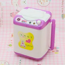 Doll House Washing Machine White Mini Washer Children Toy Dollhouse Furniture Accessories