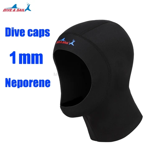 1 мм Новая шапочка для ныряния защита из неопрена шапочка для плавания с плечом подводное плавание оборудование шляпа капюшон шеи крышка Natation