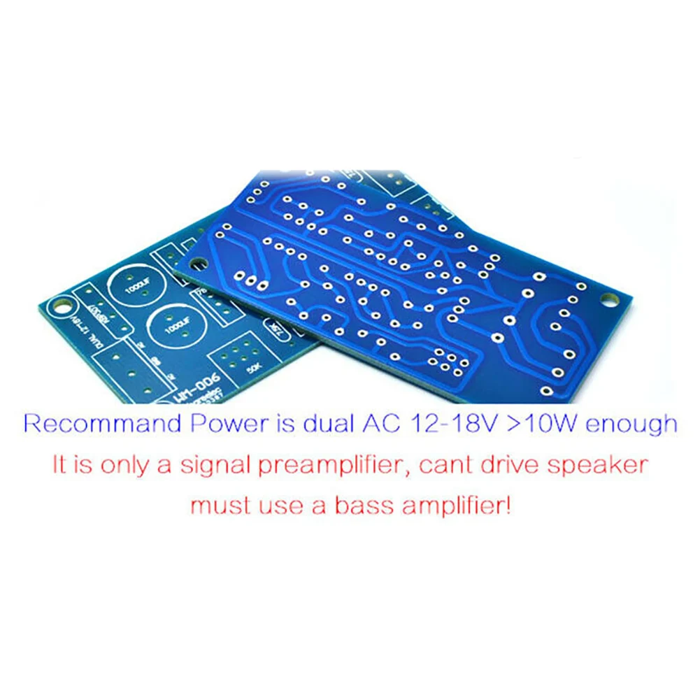 

Volume Adjustment Durable Dual Power Bass Practical Subwoofer Audio PCB Filter Board Accessories Low Pass Pre-Amplifier