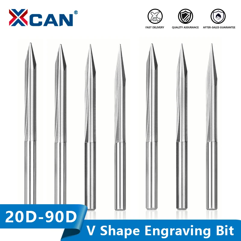 Концевые фрезы XCAN 10 шт. концевые с хвостовиком 60/90 20/30/45/0 1 градусов 0 5 3 175 мм|Фреза| |