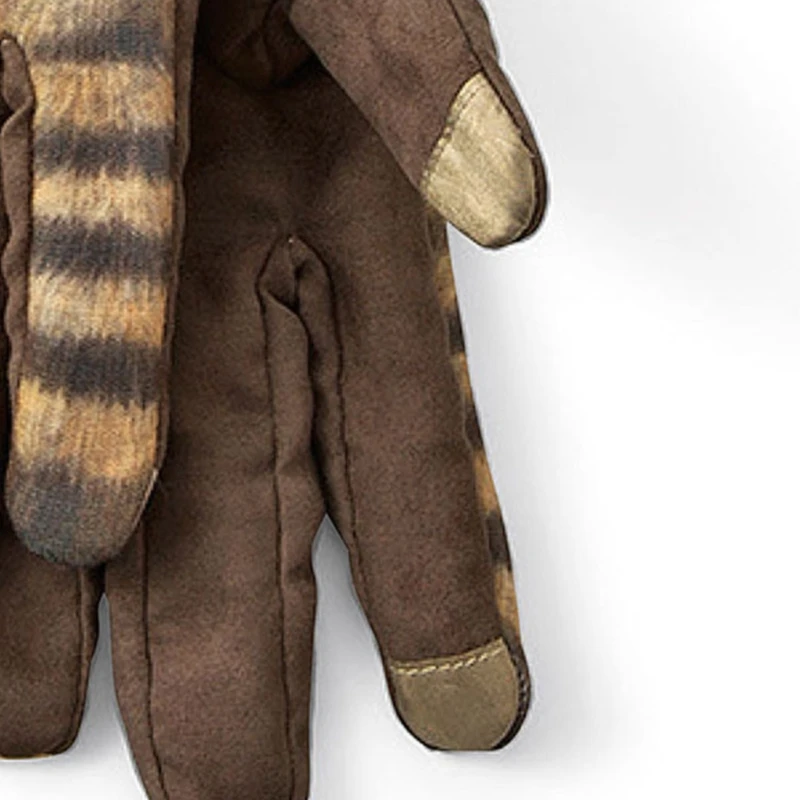 

Women Cute Kitten Tail Finger Touchscreen Gloves 3D Print Fleece Lined Mittens
