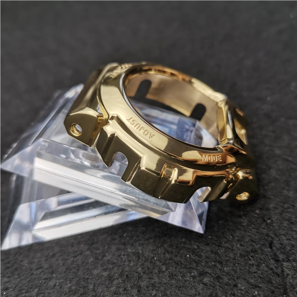 Золотистый металлический браслет DW6900 из нержавеющей стали для часов и Безель