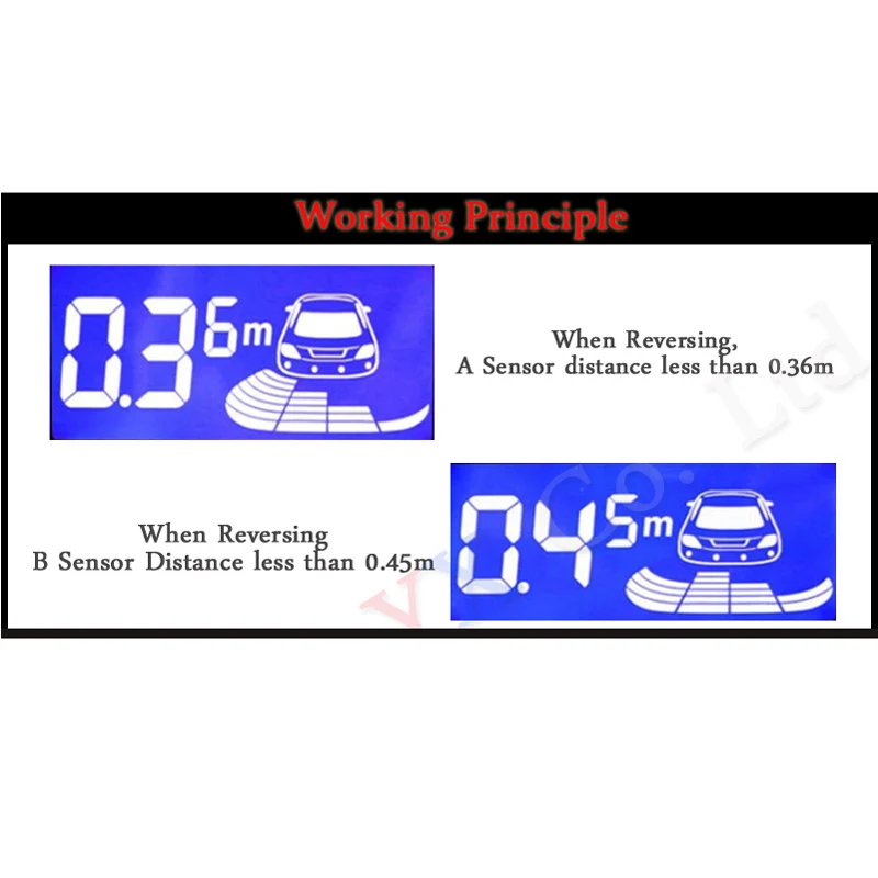 koorinwoo electromagnetic lcd digital screen car parking sensors 468 radars front voice buzzer back reverse parktronic system free global shipping