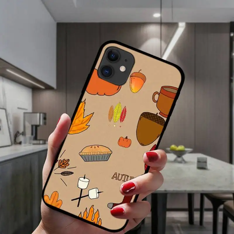

Pumpkin Happy Fall Phone Case For IPhone 6 6s 7 8 Plus X Xs Xr Xsmax 11 12 Pro Promax 12mini