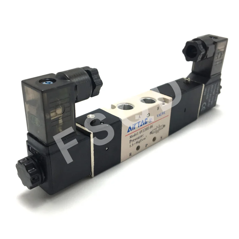 4V130E-06 06B 4V130C-06 4V130P-06 DC24V AC220V FSQD AIRTAC пневматические компоненты Соленоидный клапан 5/2