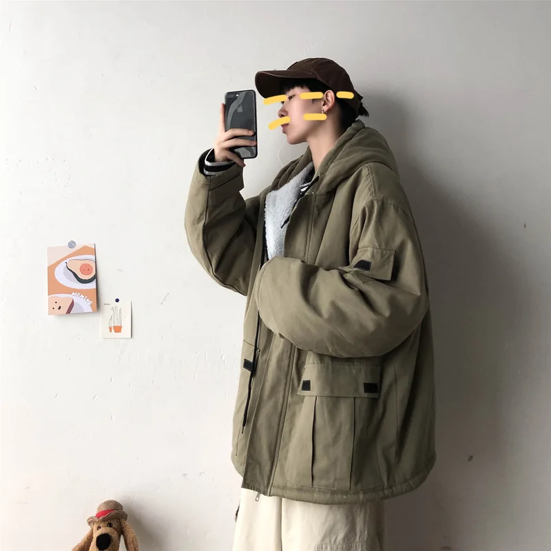 Liketkit мужское зимнее пальто 2019 мужской большой размер Одноцветный овчина толстый