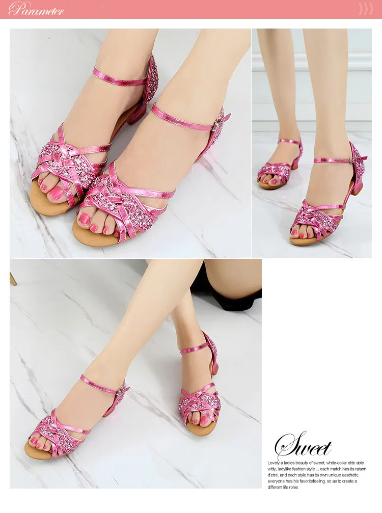 Детские танцевальные туфли для девочек/детей/женщин бальные латиноамериканских