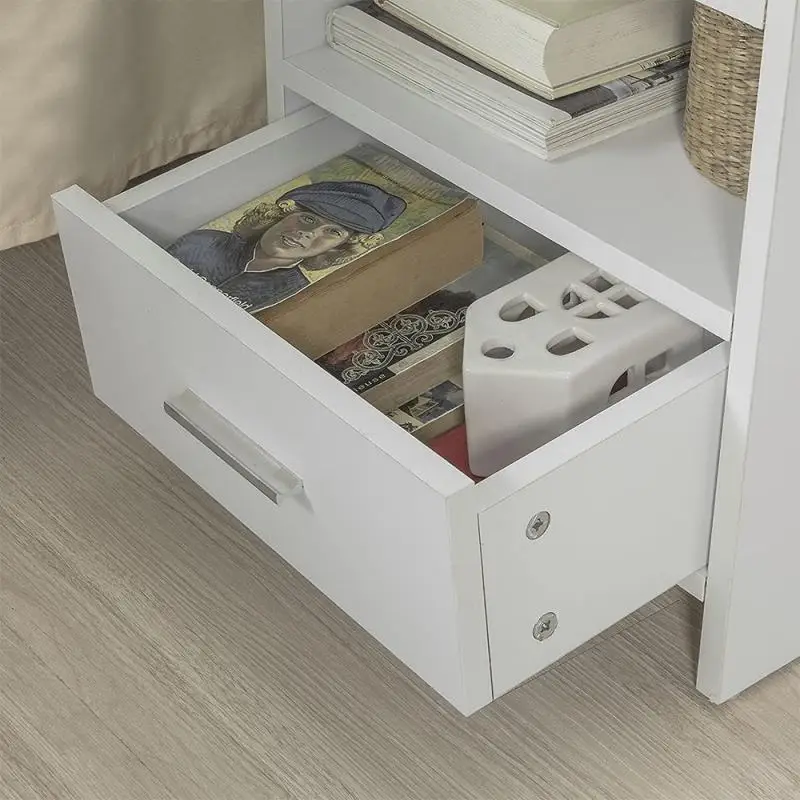 Nordic Nightstands Bed Side Table Magazine Cabinet Storage Organizer Bedside Drawer Night Stands for Bedroom Furniture HWC | Мебель