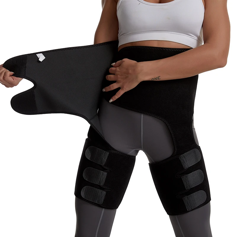 Women Thigh Trimmer Sweat Waist Trainer Leg Shapers Slender Slimming Belt Shapewear Muscles Band Weight Loss Body Shaper Burning