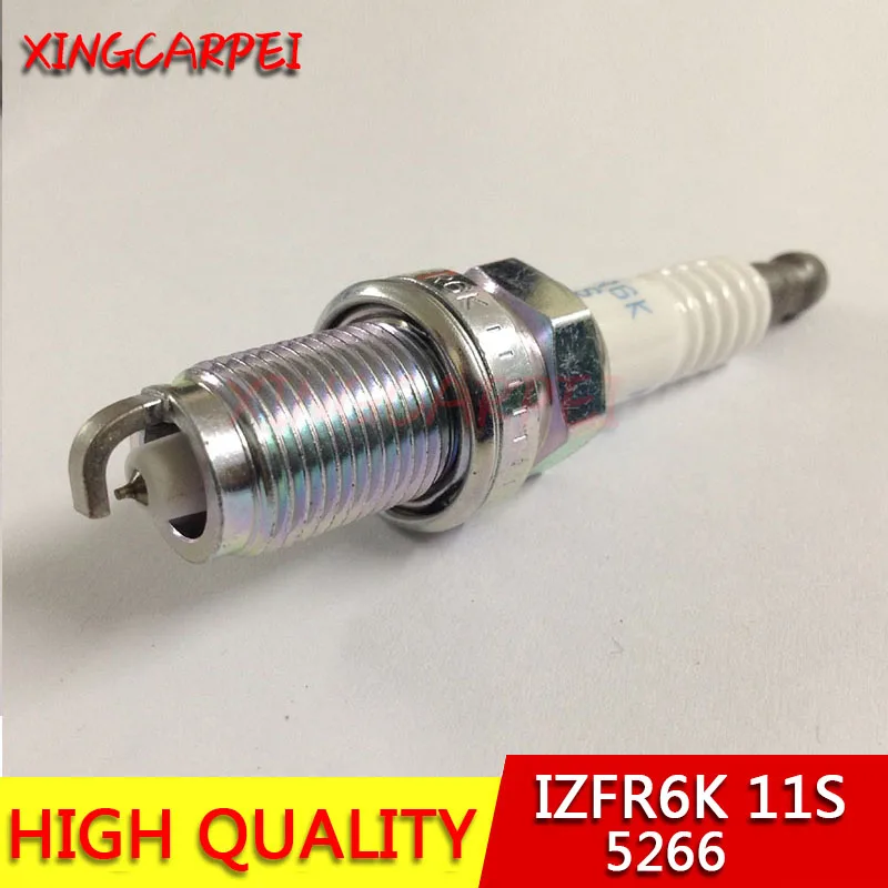 new 4pcs izfr6k 11s 5266 9807b 561bw iridium spark plug for honda civic 2006 2011 1 8 izfr6k11s auto part free global shipping