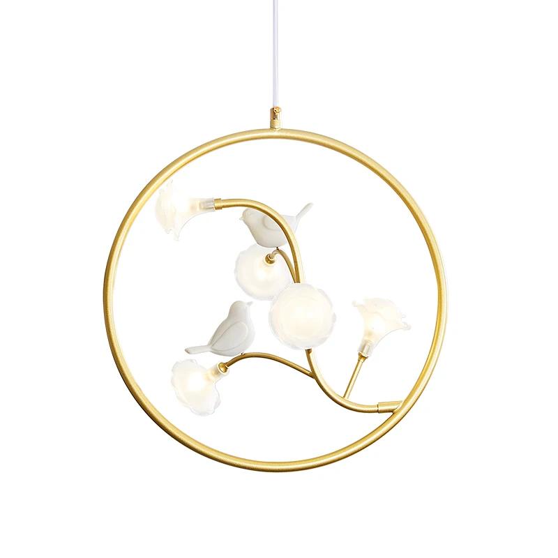 Сеточная красная светодиодная люстра в Северном европейском стиле для ресторана