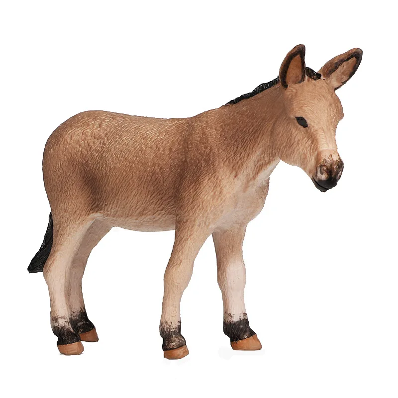 Дикий осел моделирование Животные детские модель осла экшн фигурки Обучающие