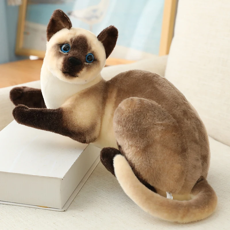 

1pc 26/30/40CM Cute Plush Siamese Cat Pillow Dolls Soft Stuffed Animals Cushion Sofa Decor Cartoon Plush Toys for Children Kids