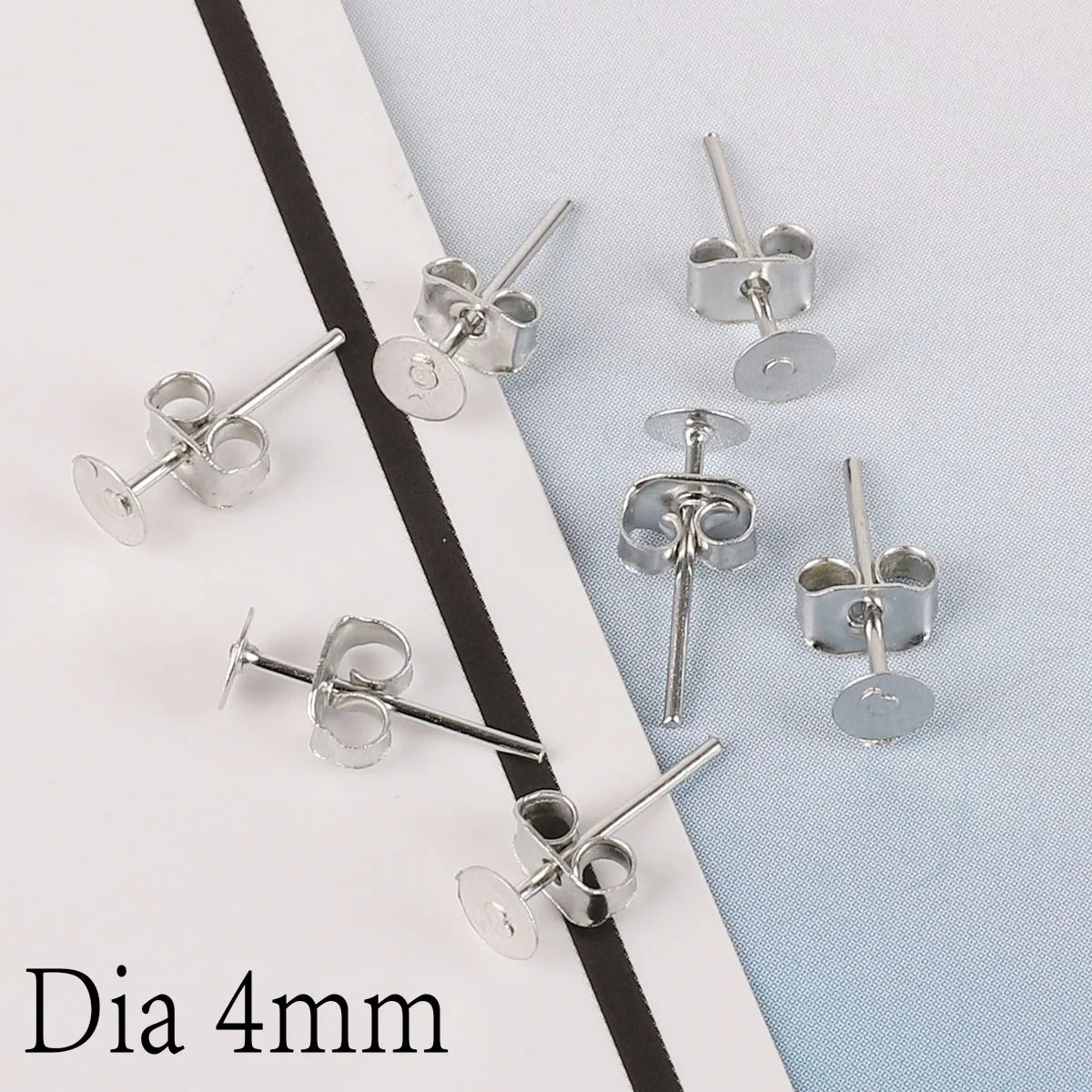 

100Sets Gold Silver Colors Earplugs Ear Plug Sets Diy Earrings Base Handmade Earrings Settings Jewelry Making