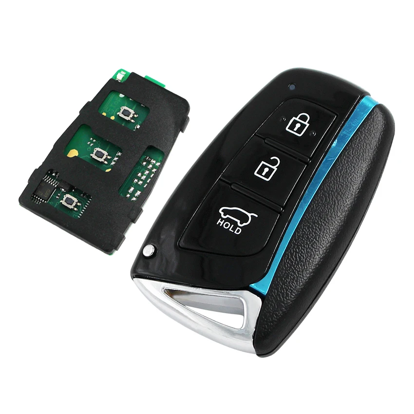 3 кнопки смарт-ключ Автозапуск брелок для Hyundai Santa Fe Smart 433 МГц с ID46 чип FCCID:95440 2W500 |