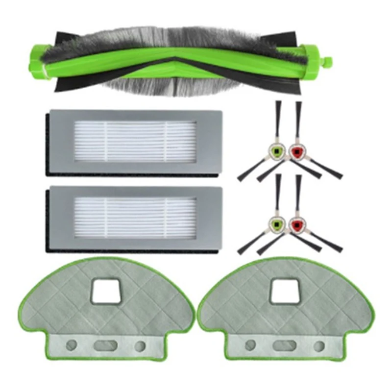 

Accessories for iRobot Roomba combo113 r113840 sweeper include: 1 main brush, 2 filter screens, 2 rags, 4 side brushes, OPP bag