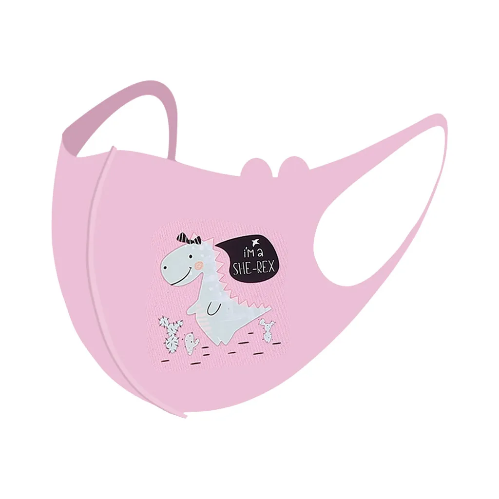 

1PC Child Mask Mouth Cover Mask Windproof Earloops Reusable Cartoon Print Breathable Protection Reusable Mask Masque Enfant