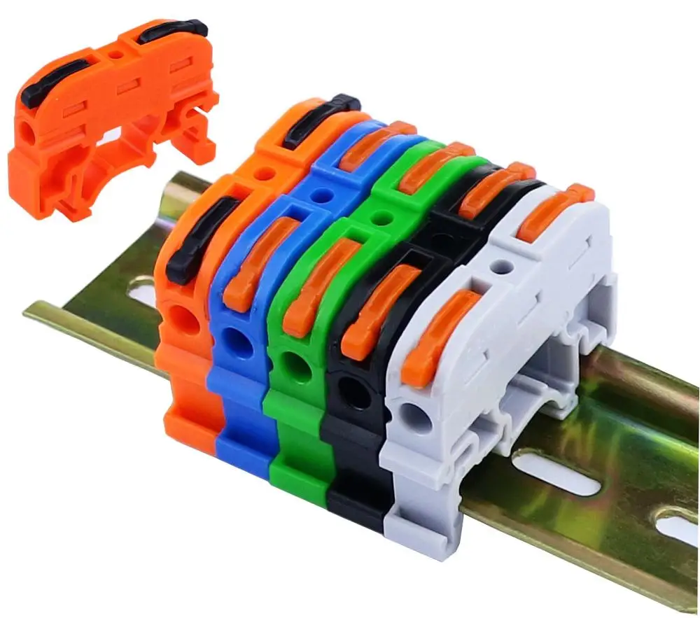 Wire Connector PCT-211 Fast Universal Compact Din Rail Electric Cable LED Light Lamp Conector Wiring Conductor Terminal Block |