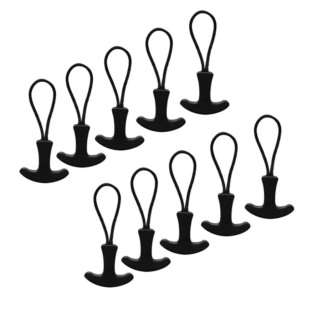 10 шт. черный съемник молнии сменный шнур для застежки ползунок куртка