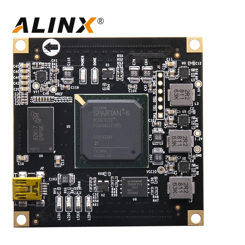 ALINX SoM AC6150 AC6045: Xilinx Spartan-6 XC6SLX150 LX45 система промышленного класса на модуле |