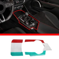 for 2017 2019 alfa romeo giulia real carbon fiber central control cup cover decorative panel automotive interior accessories